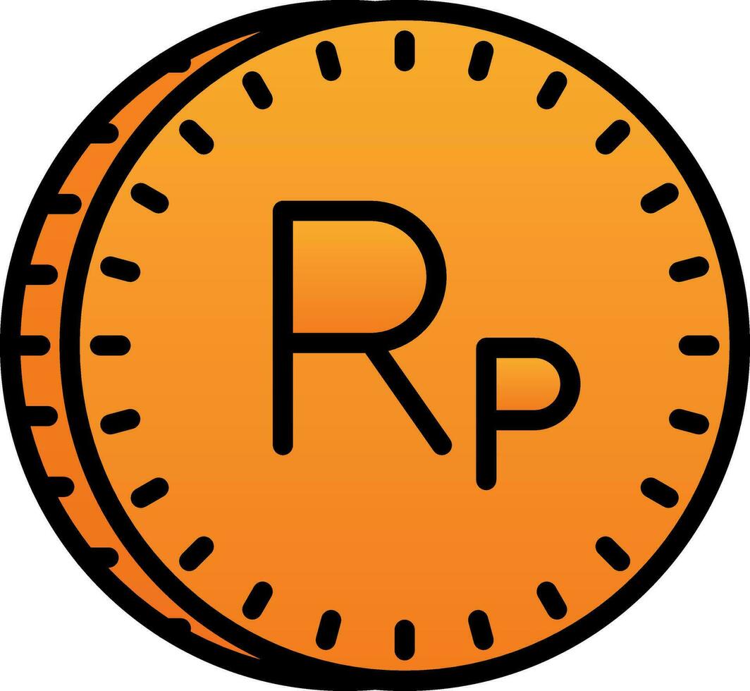 Indonesian Rupiah Vector Icon Design