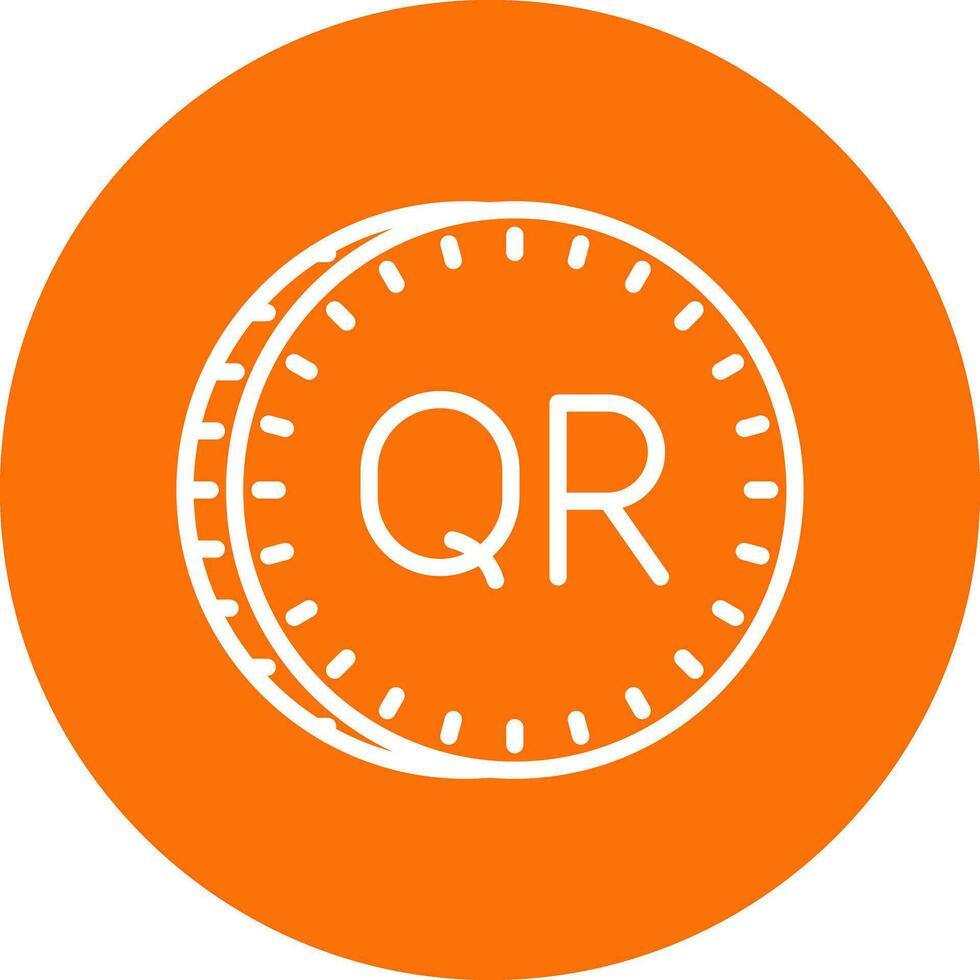 Qatari riyal Vector Icon Design