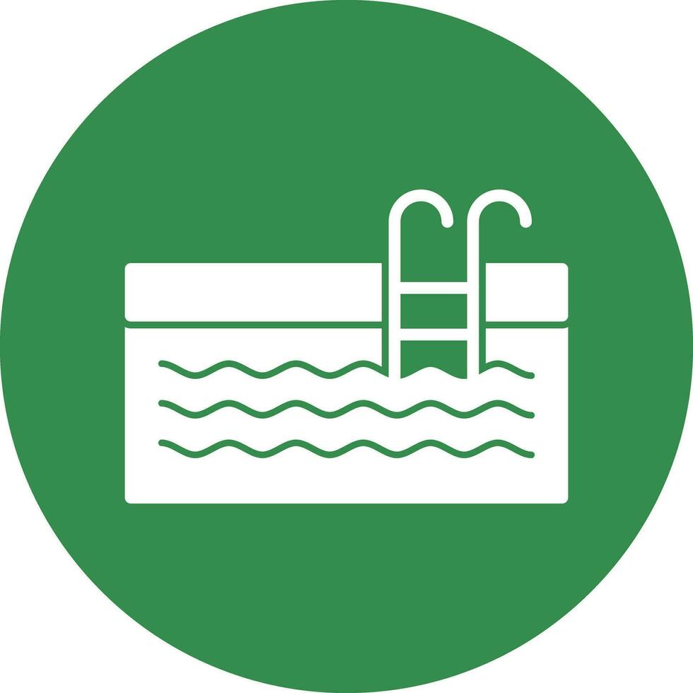 Swimming Pool Vector Icon Design