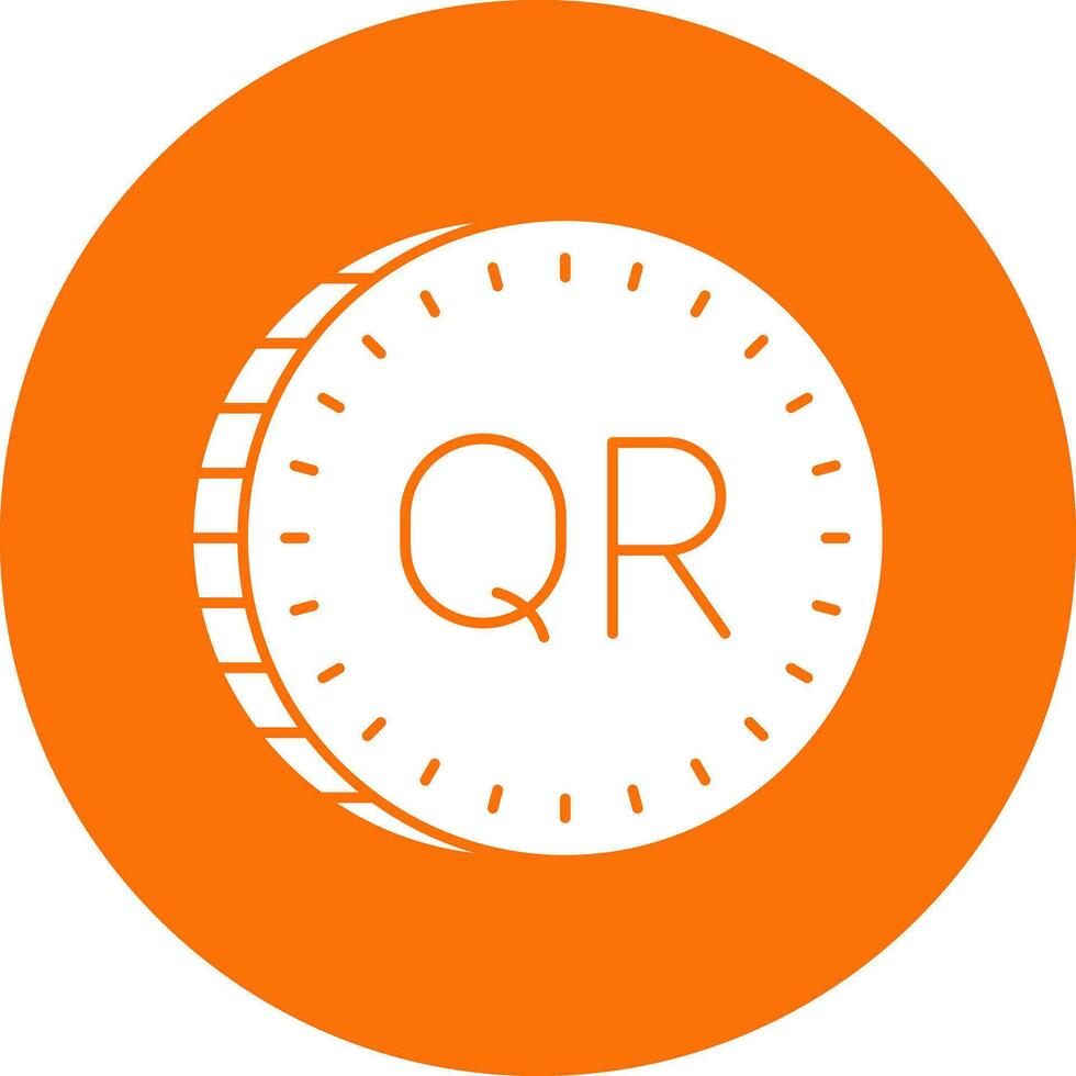 Qatari riyal Vector Icon Design