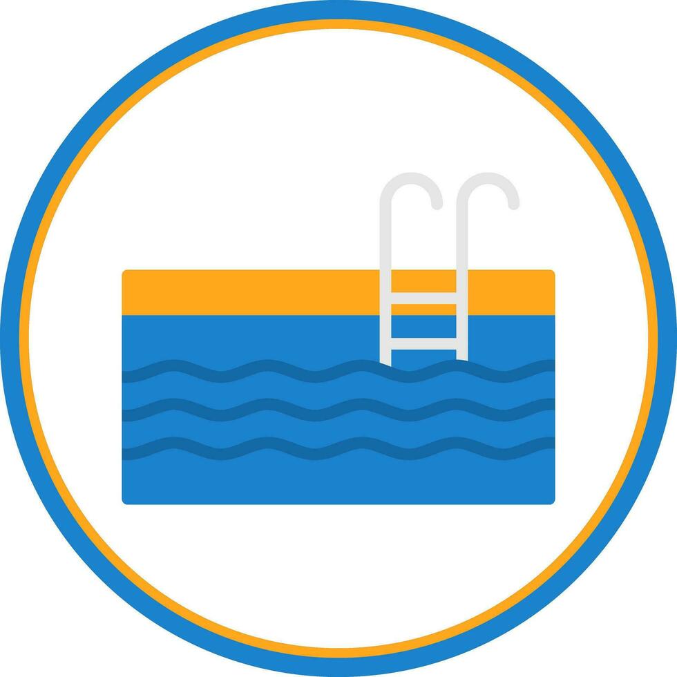 Swimming Pool Vector Icon Design