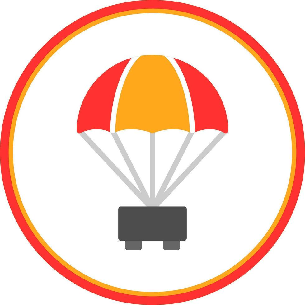 Parachute Vector Icon Design