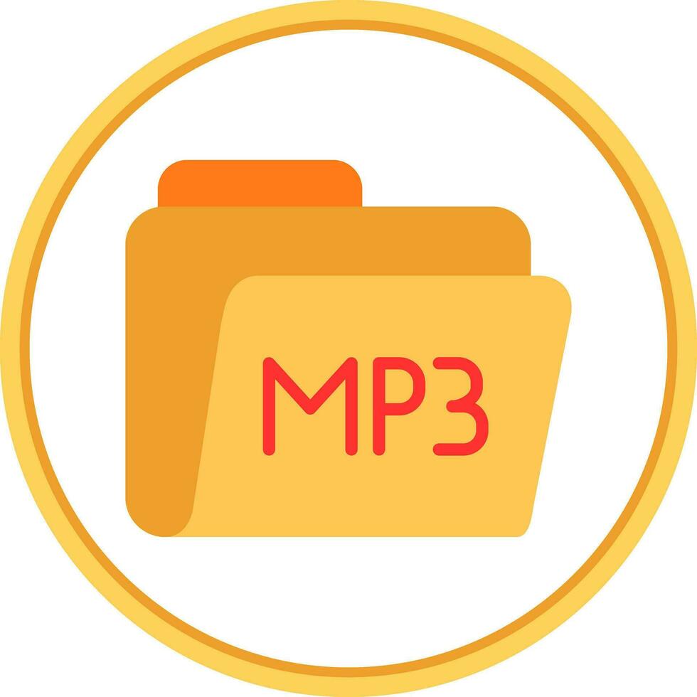 diseño de icono de vector de mp3