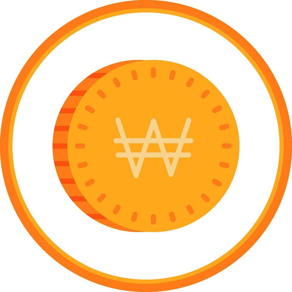 Won Vector Icon Design
