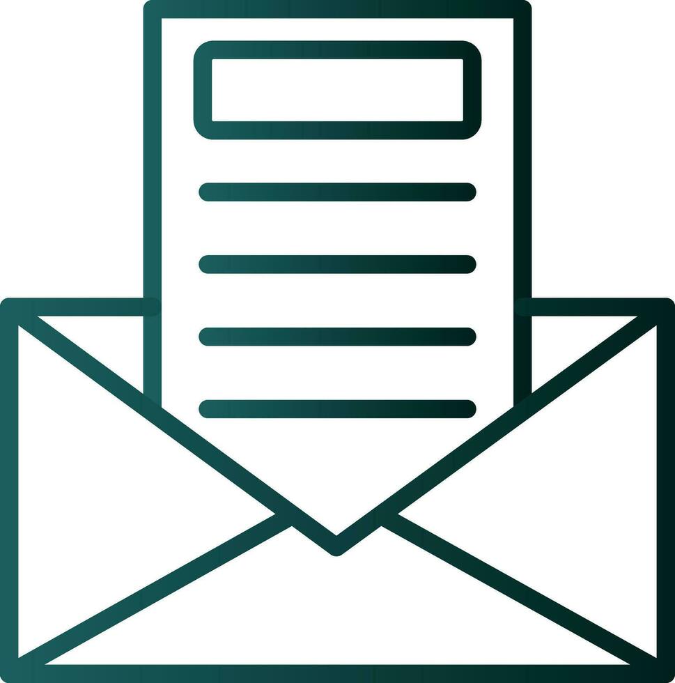 Newsletter Vector Icon Design