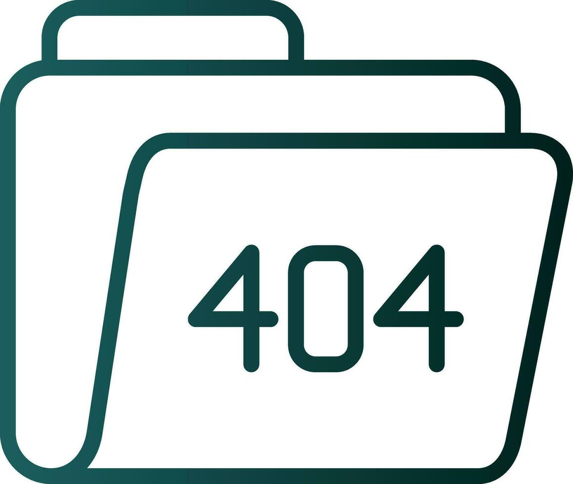 404 Error Vector Icon Design