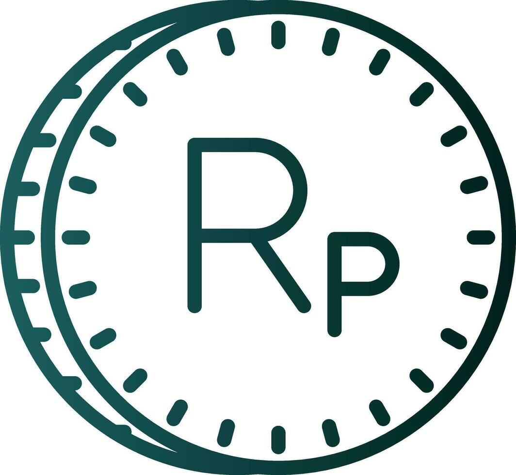 Indonesian Rupiah Vector Icon Design