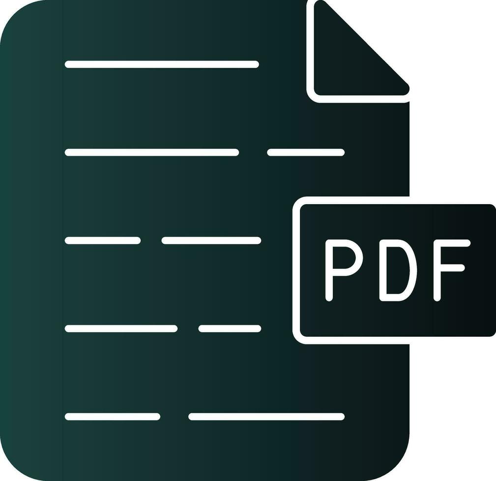 PDF Document Vector Icon Design