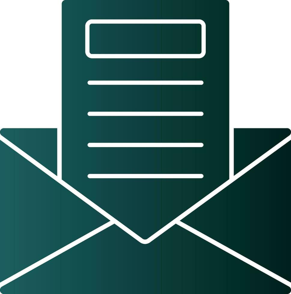 Newsletter Vector Icon Design