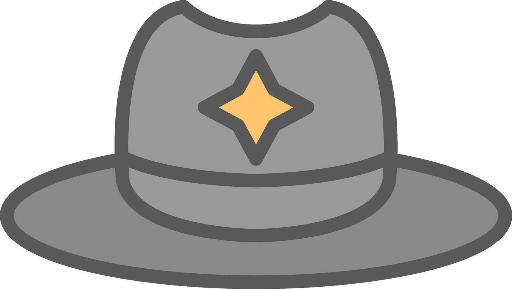 diseño de icono de vector de sombrero