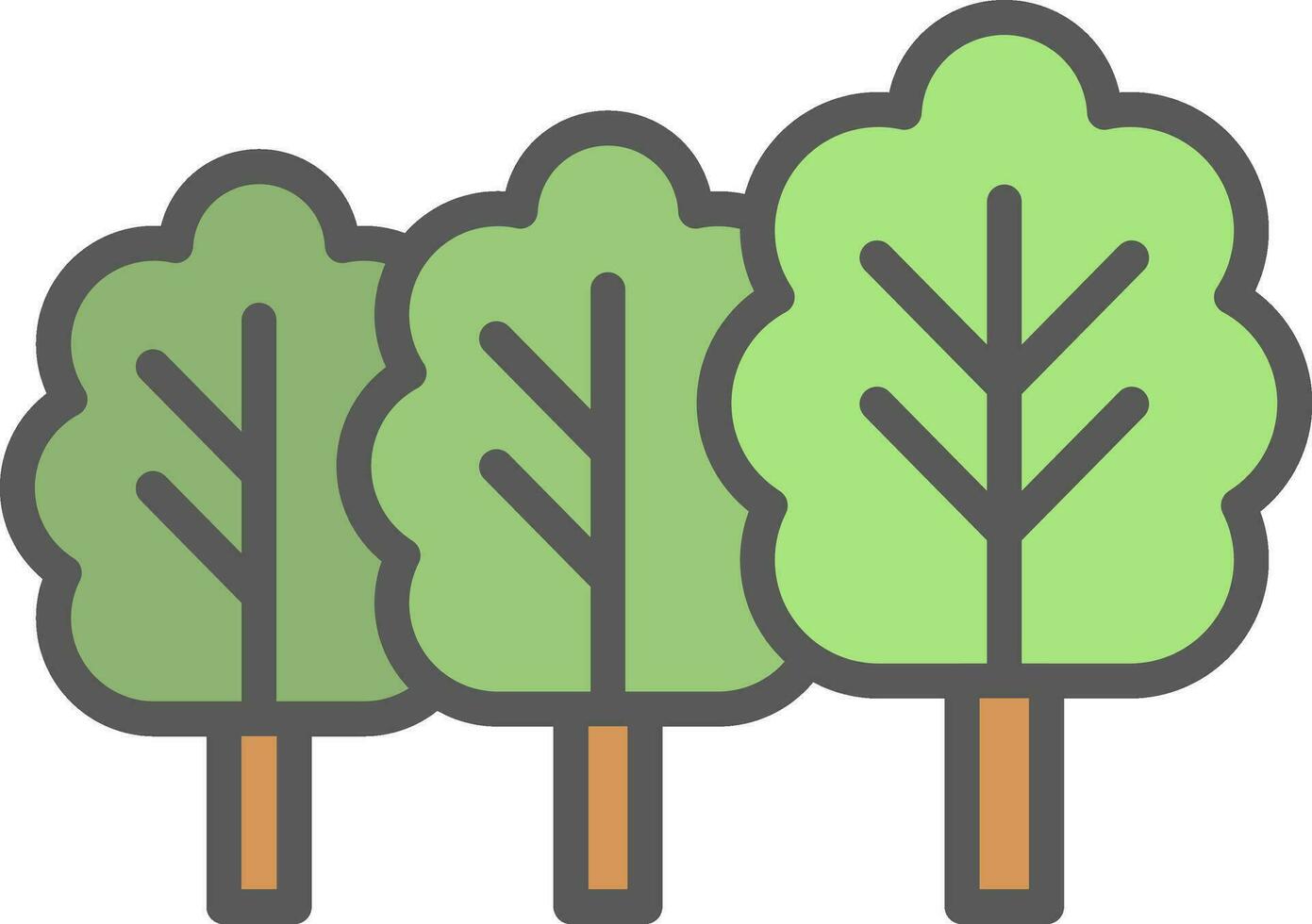 diseño de icono de vector de bosque