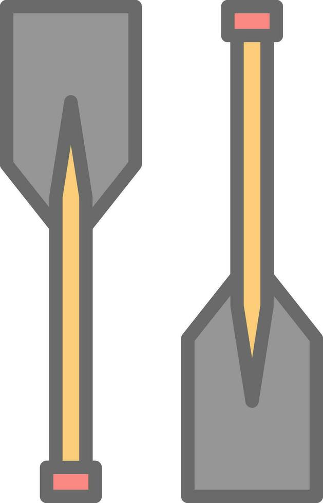 Oars Vector Icon Design