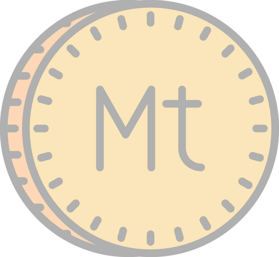 Metical Vector Icon Design