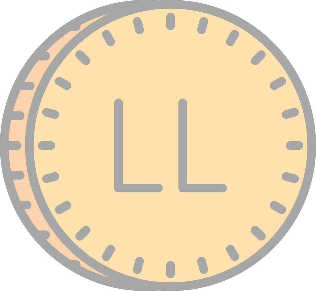 Lebanese pound Vector Icon Design