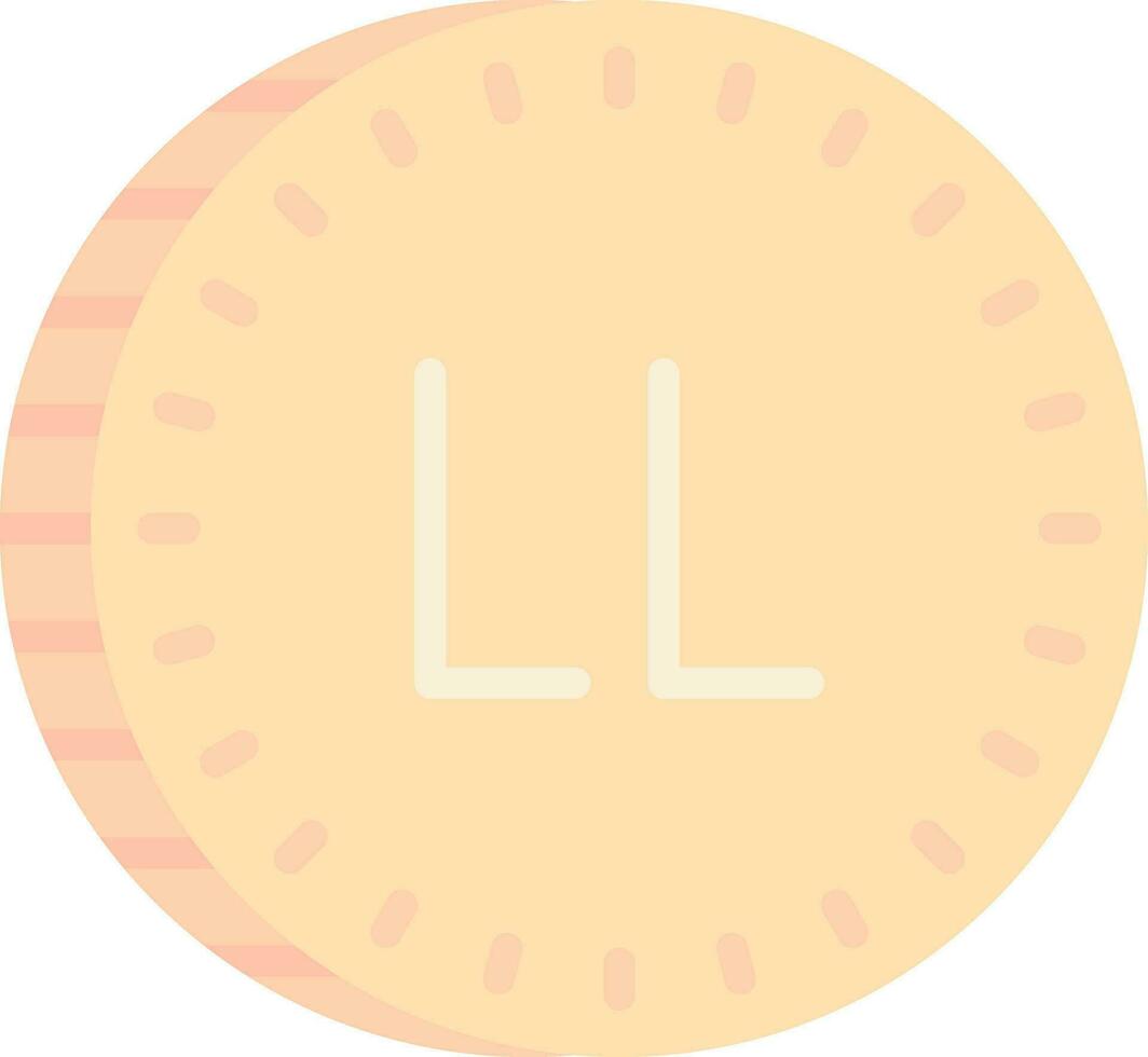 libanés libra vector icono diseño