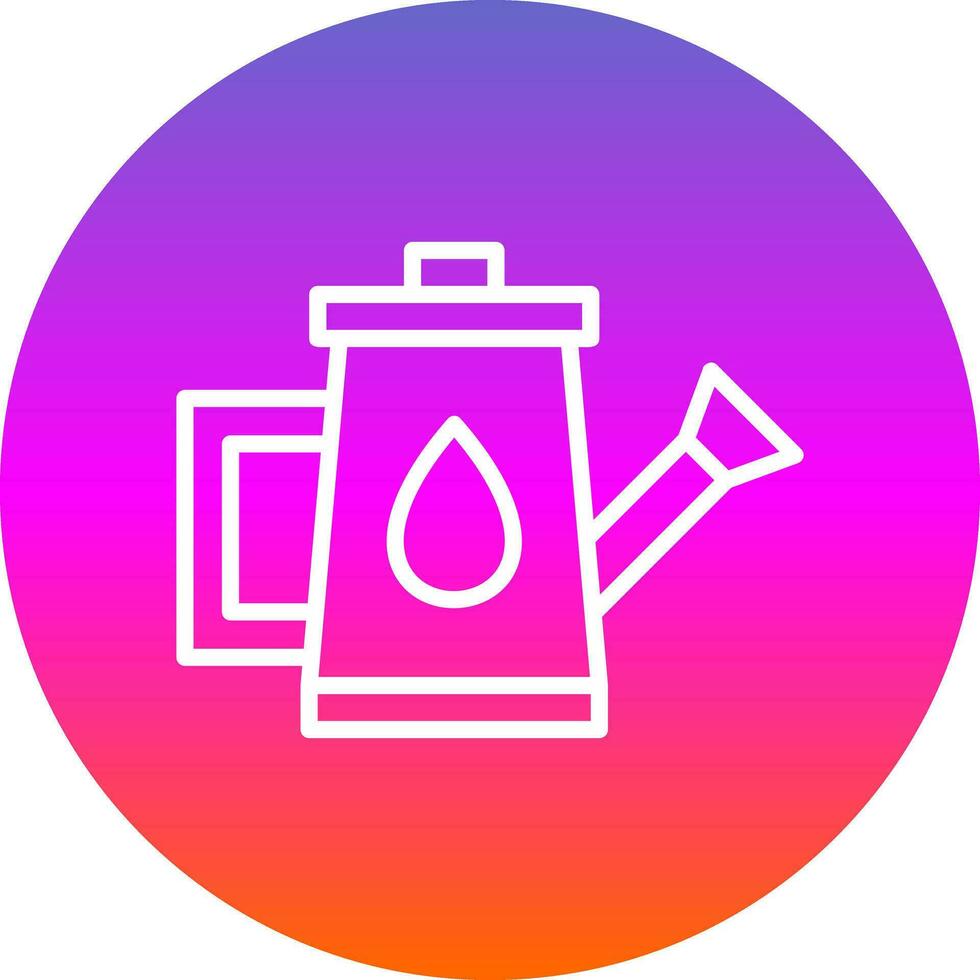 Watering Can Vector Icon Design