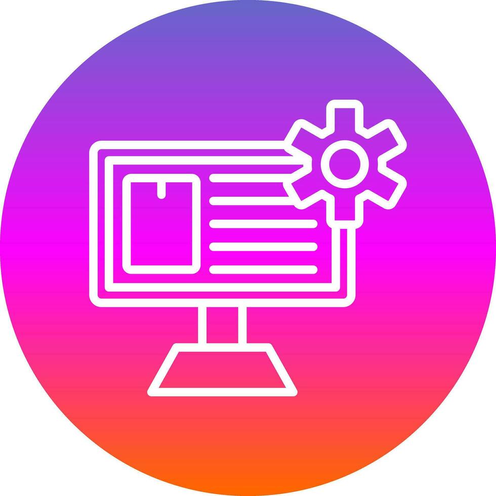 Content Management System Vector Icon Design