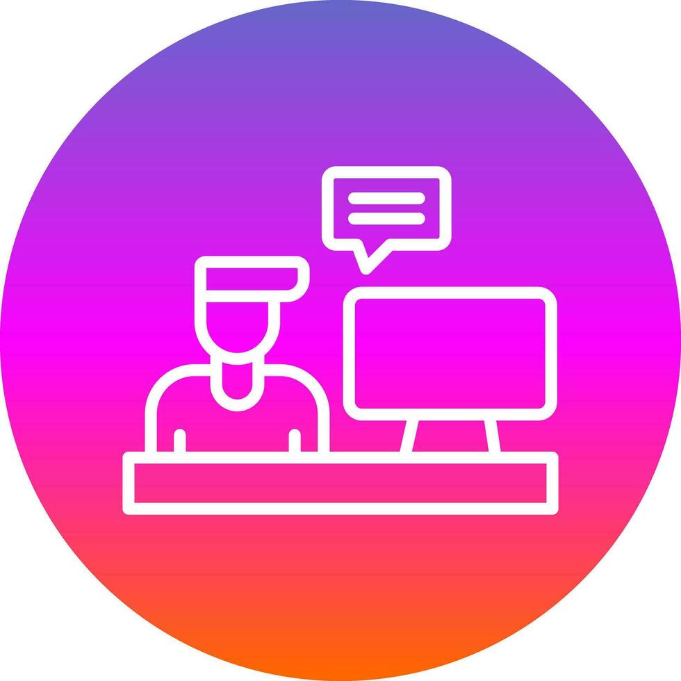 Blogger Vector Icon Design