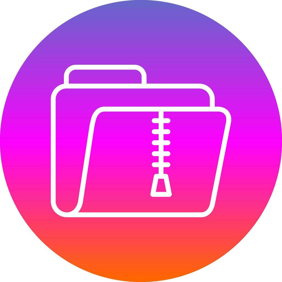 Zip Folder Vector Icon Design