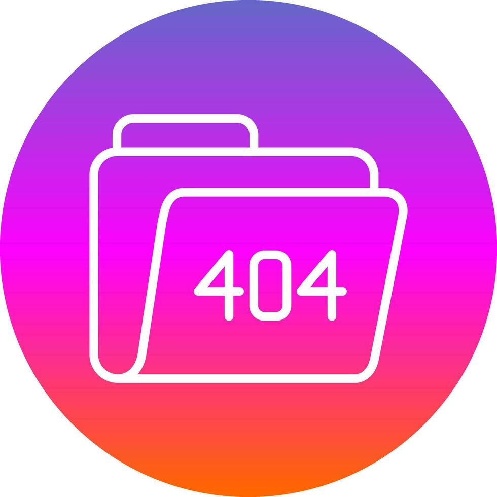 404 Error Vector Icon Design