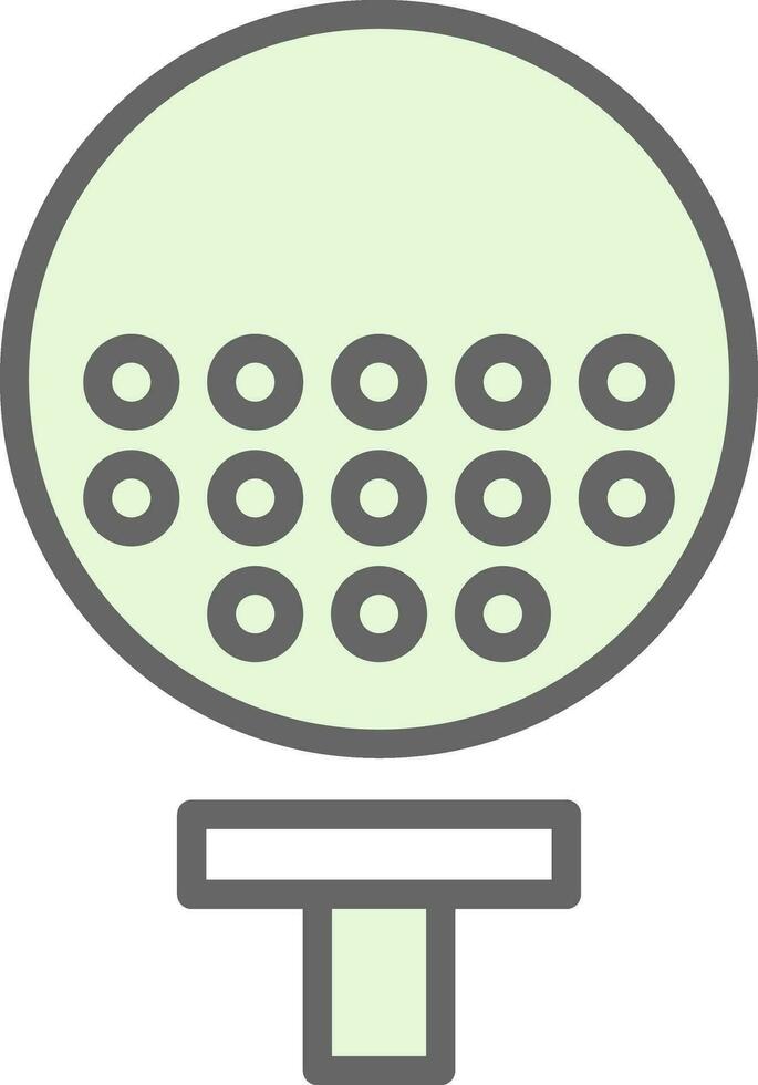 Golfball Vector Icon Design
