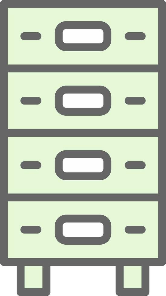 Drawer Vector Icon Design