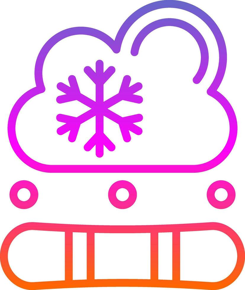 diseño de icono de vector de snowboard