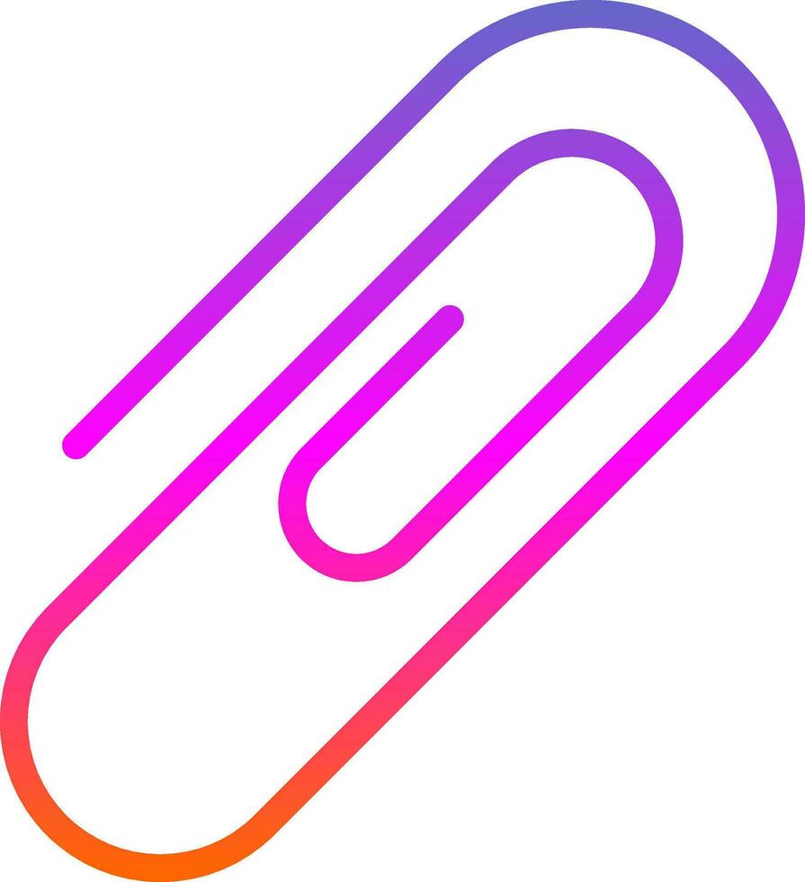 Paper Clip Vector Icon Design