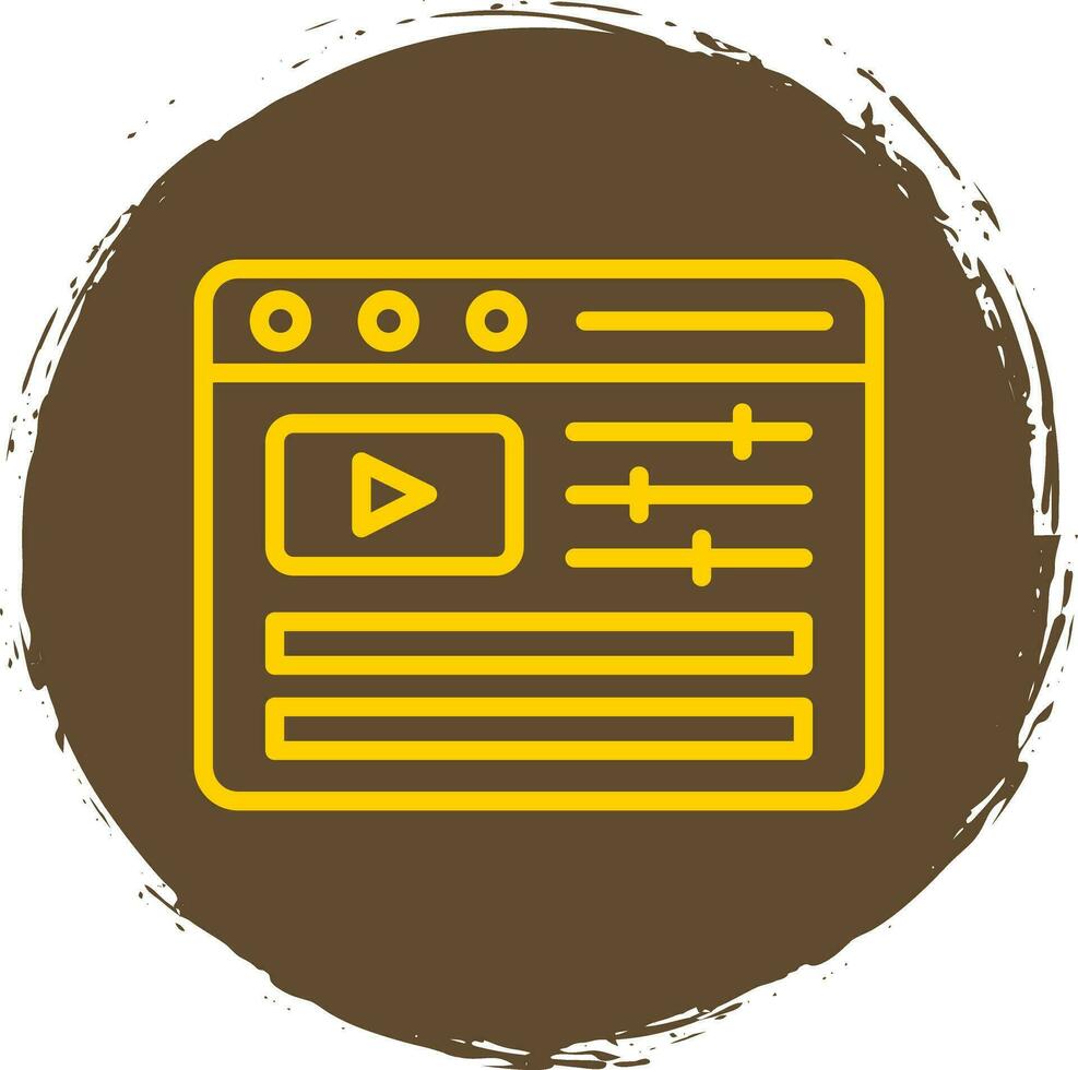 Video Editing Vector Icon Design