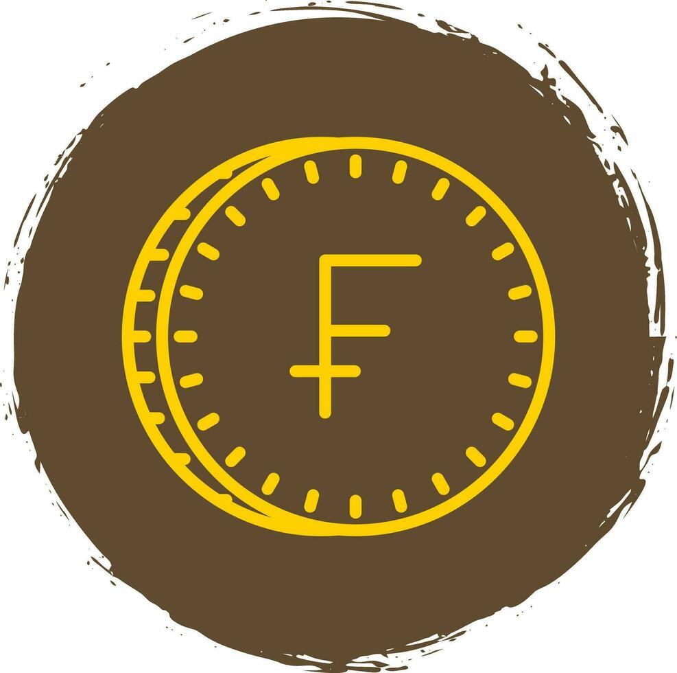 Swiss Franc Vector Icon Design