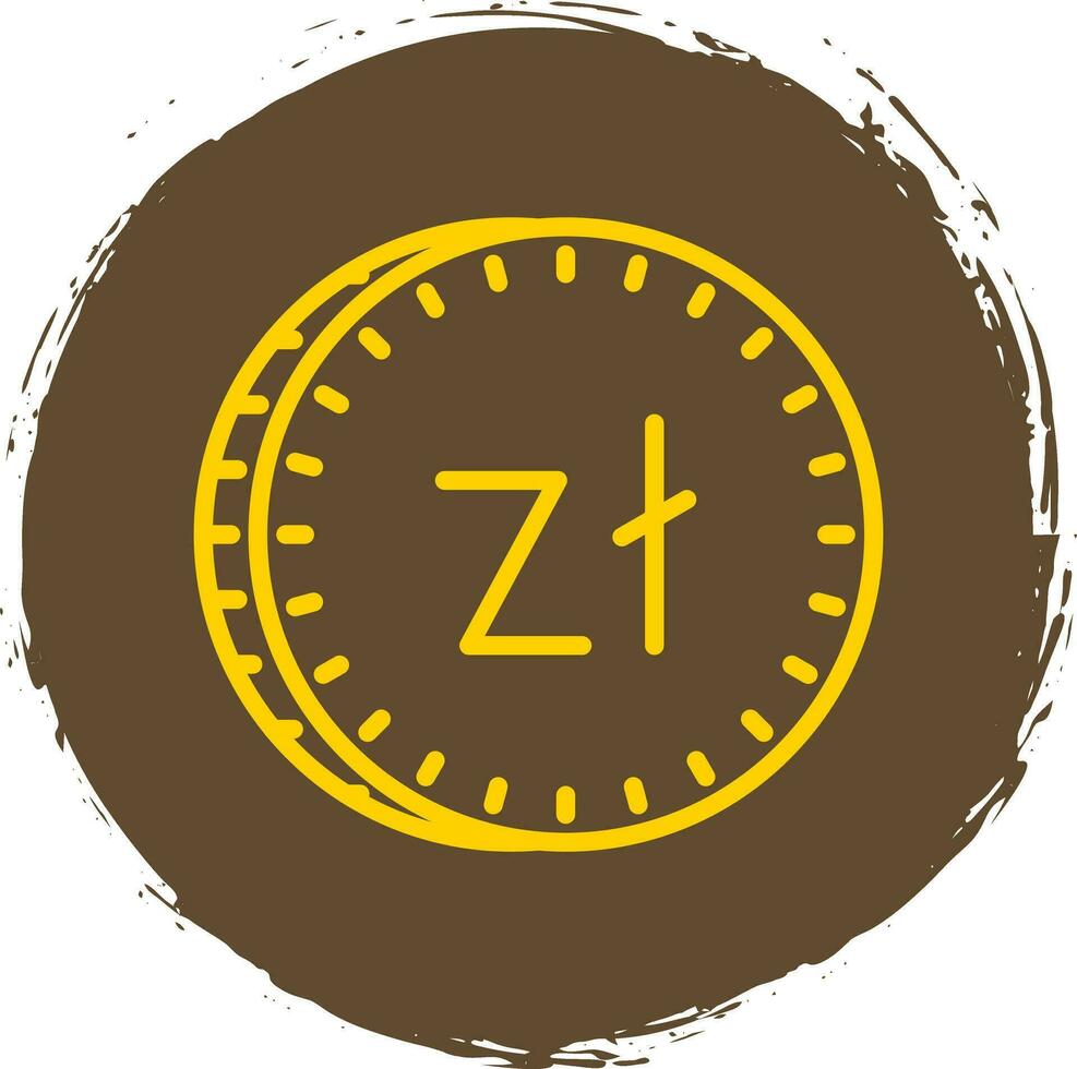 zloty vector icono diseño