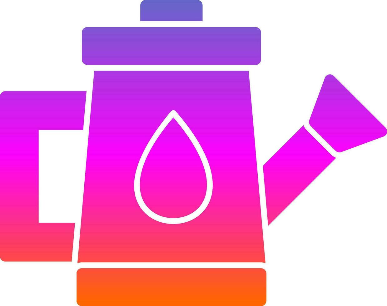 Watering Can Vector Icon Design