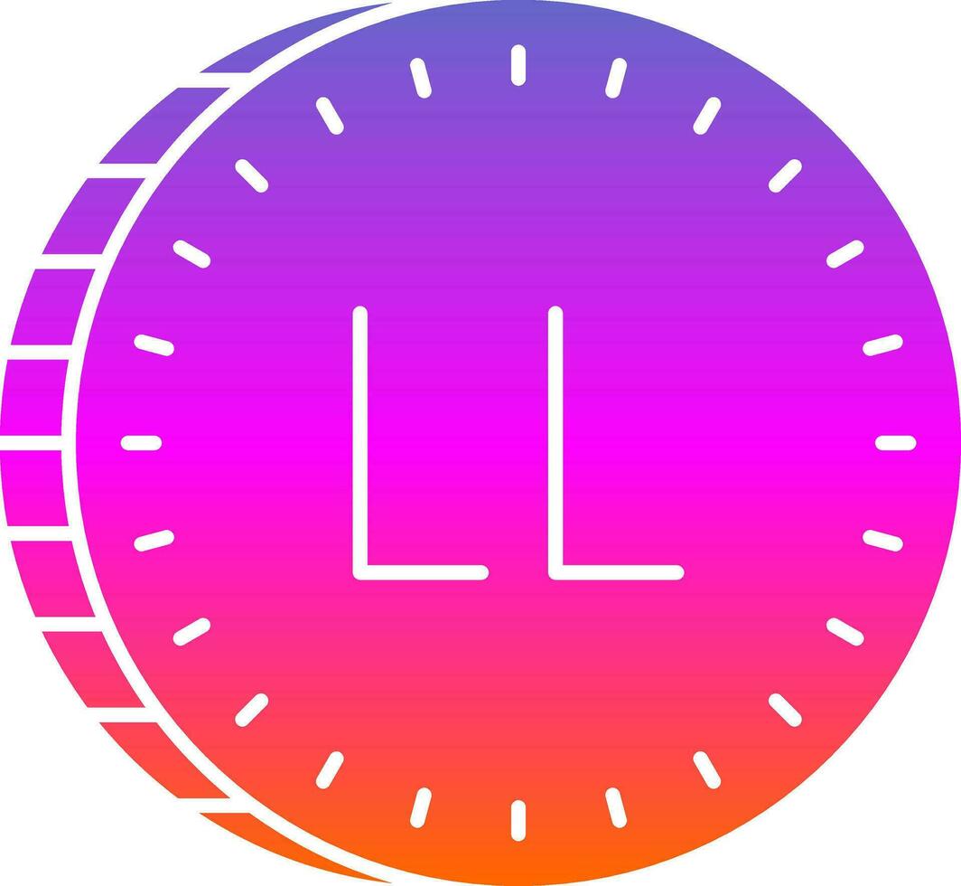 libanés libra vector icono diseño