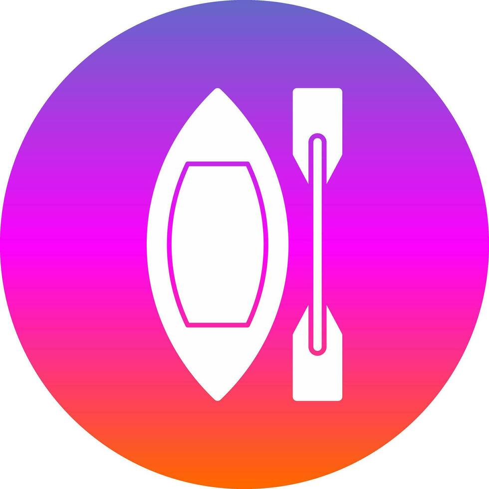 diseño de icono de vector de canoa