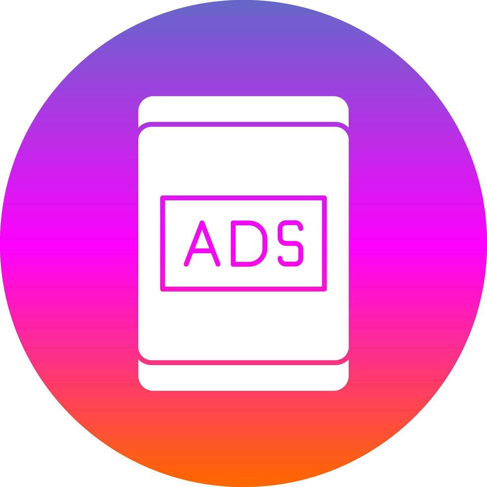 Ads Vector Icon Design