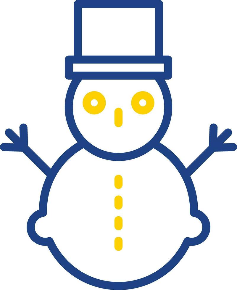 Snowman Vector Icon Design