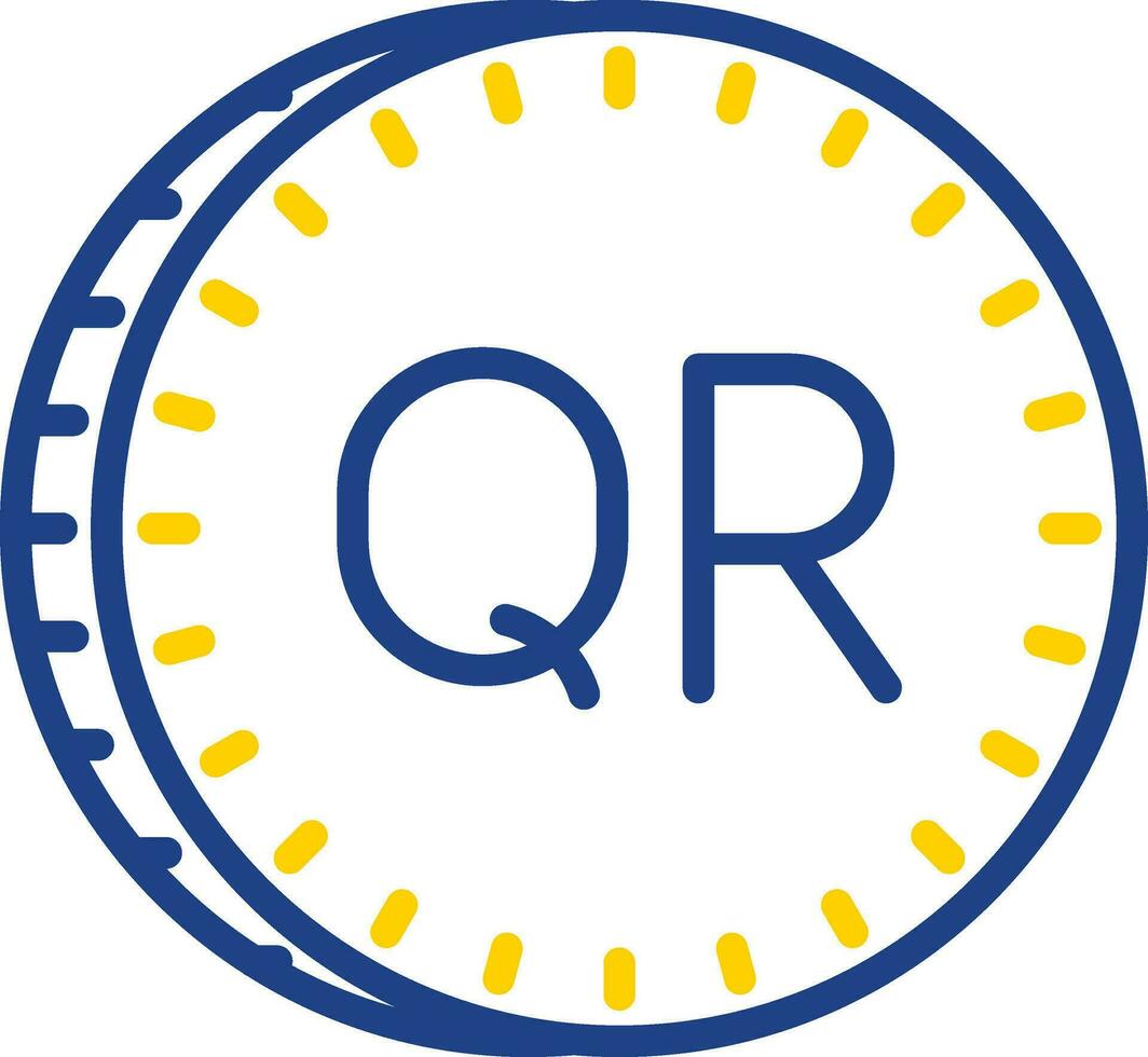 Qatari riyal Vector Icon Design