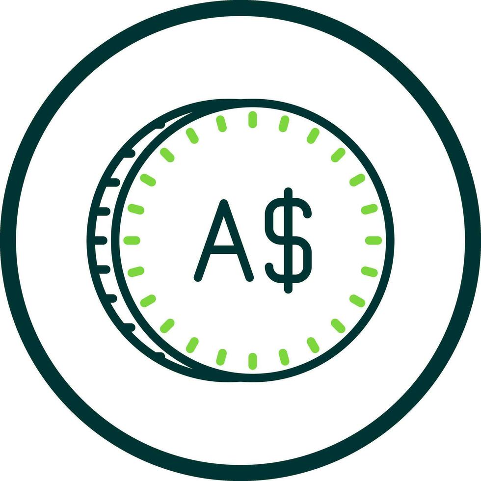 Australian Dollar Vector Icon Design