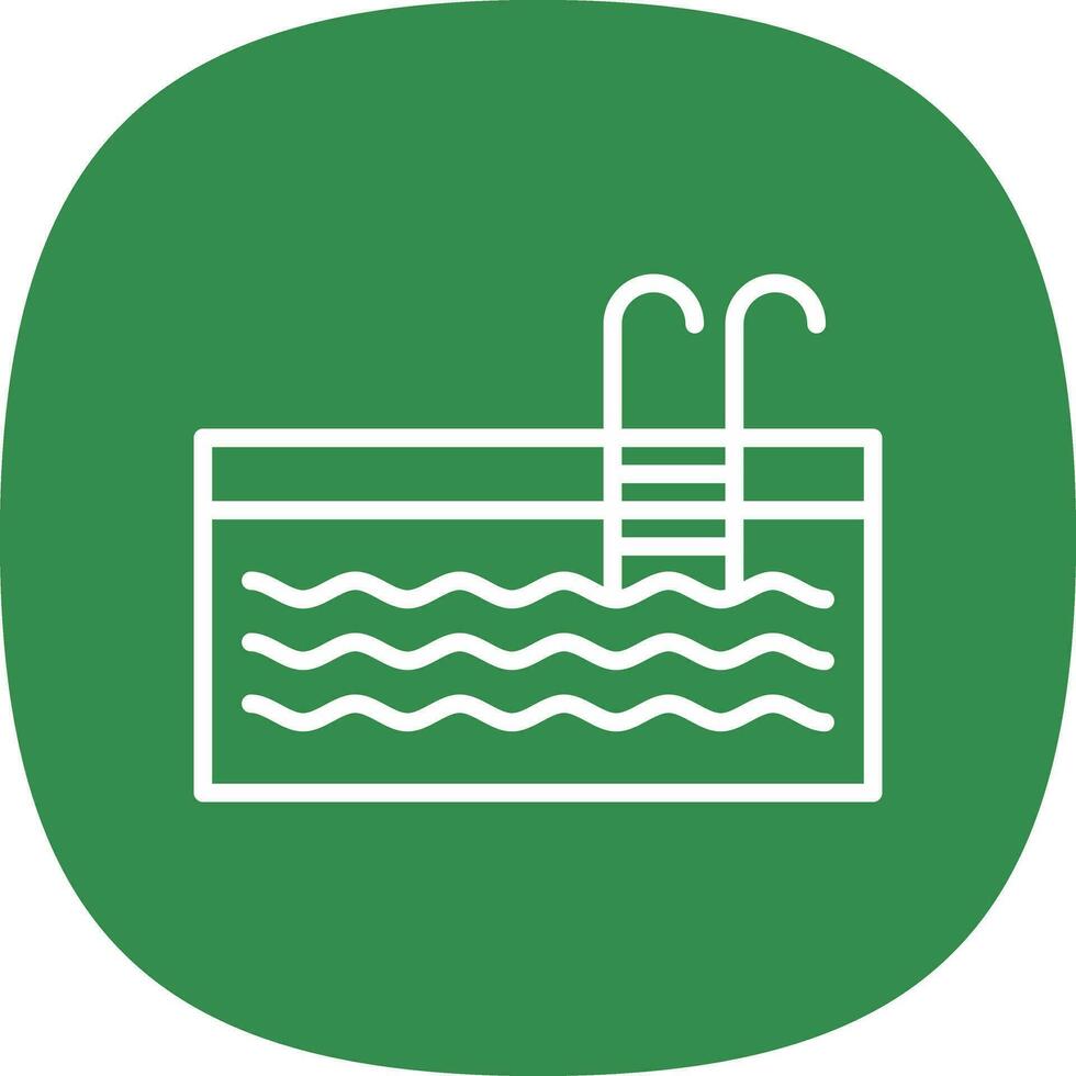 Swimming Pool Vector Icon Design