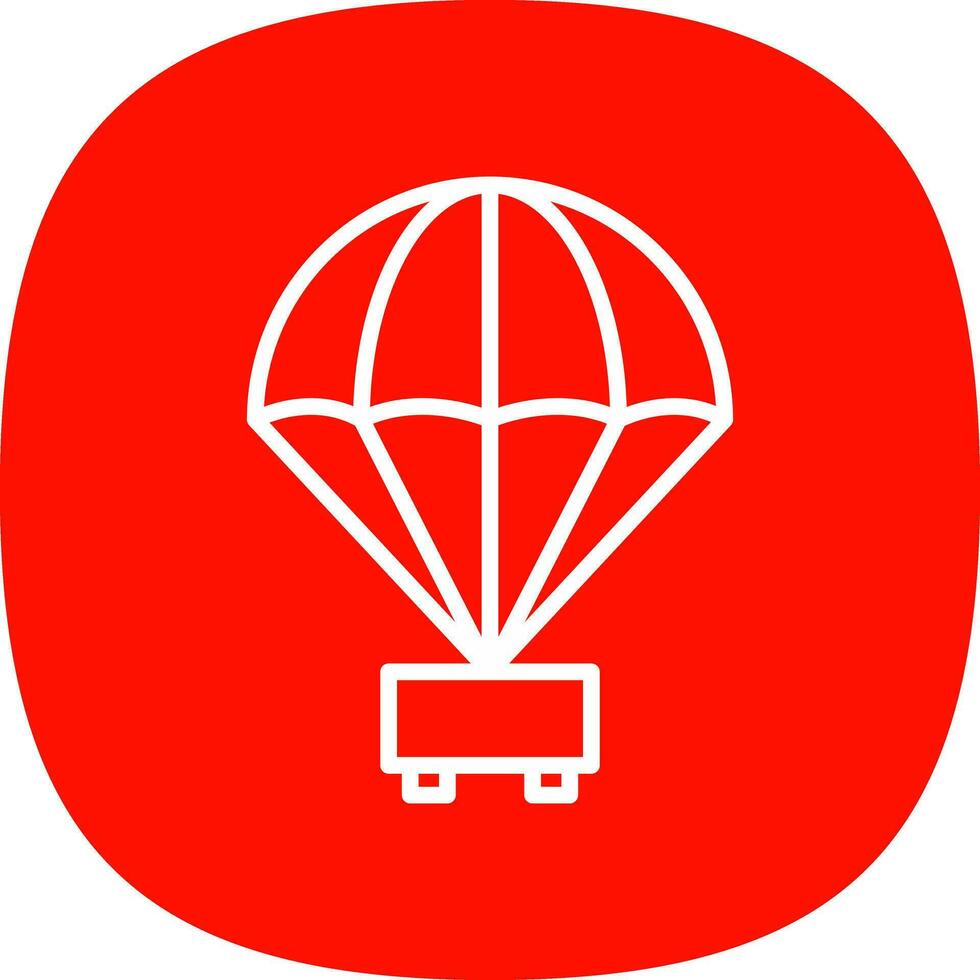 Parachute Vector Icon Design