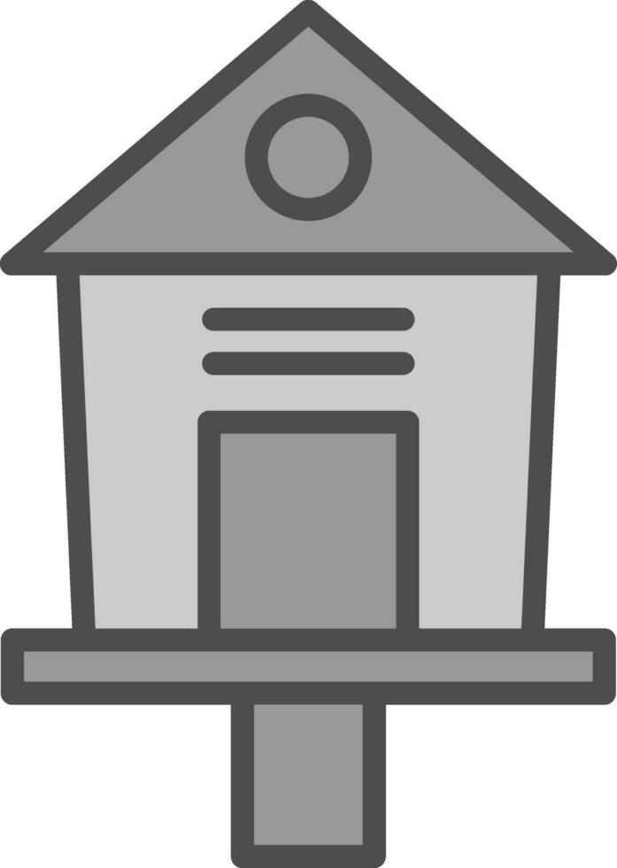 Bird House Vector Icon Design