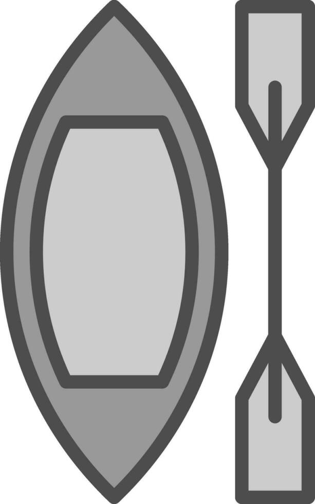 Canoe Vector Icon Design