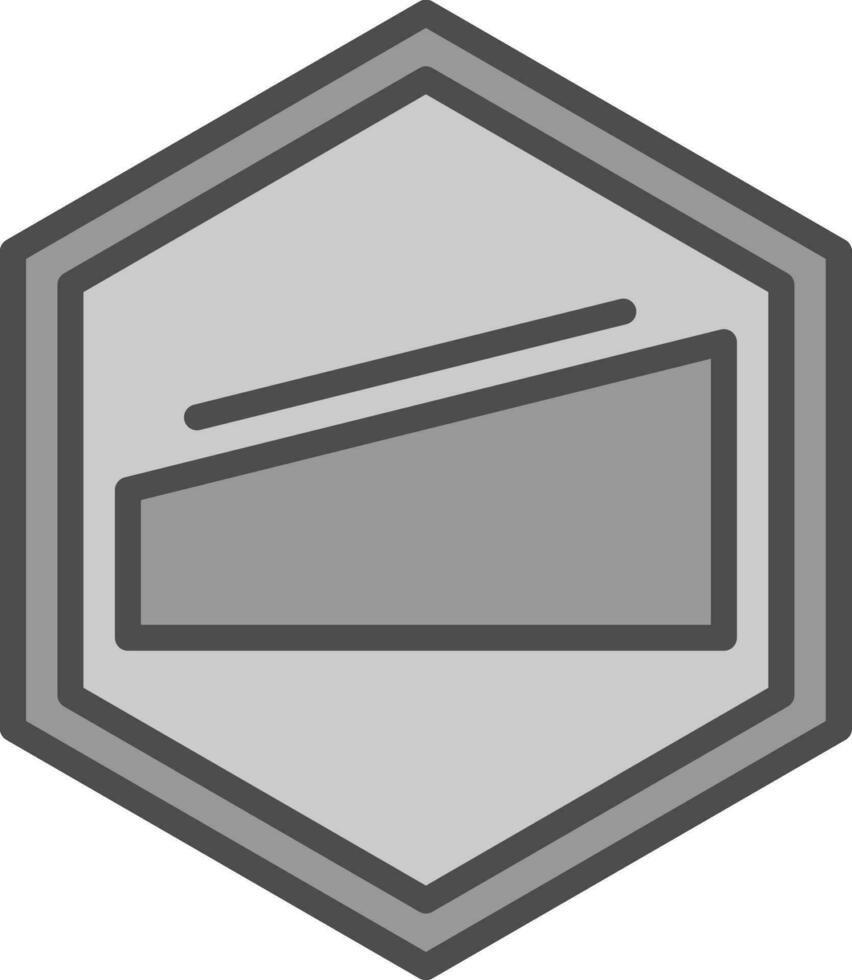 Slope Vector Icon Design