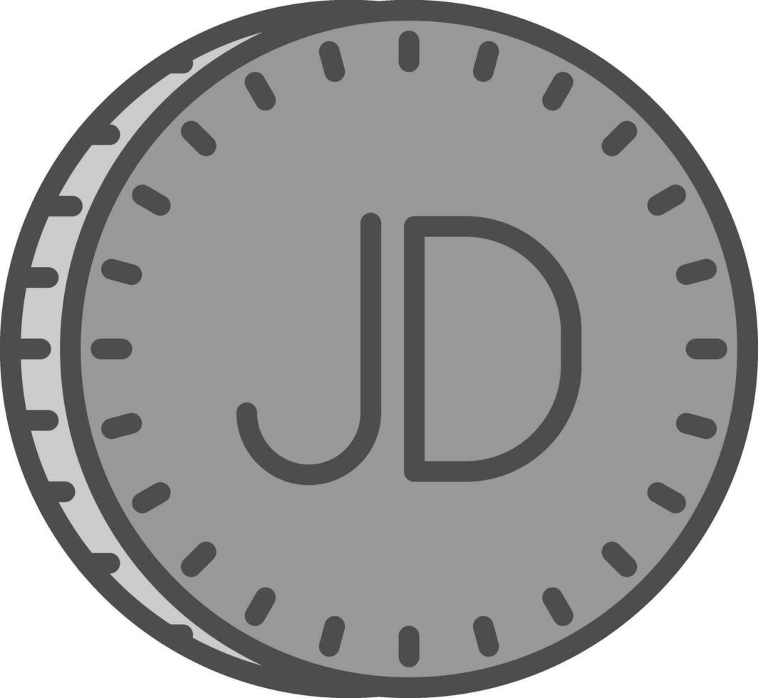 jordania dinar vector icono diseño