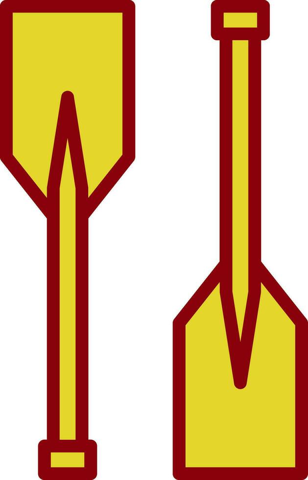Oars Vector Icon Design