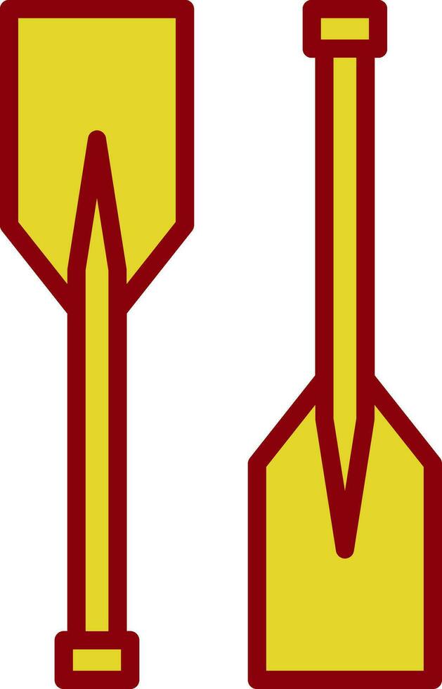 Oars Vector Icon Design