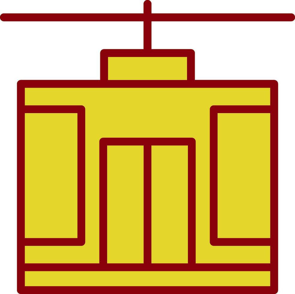 Cable Car Vector Icon Design