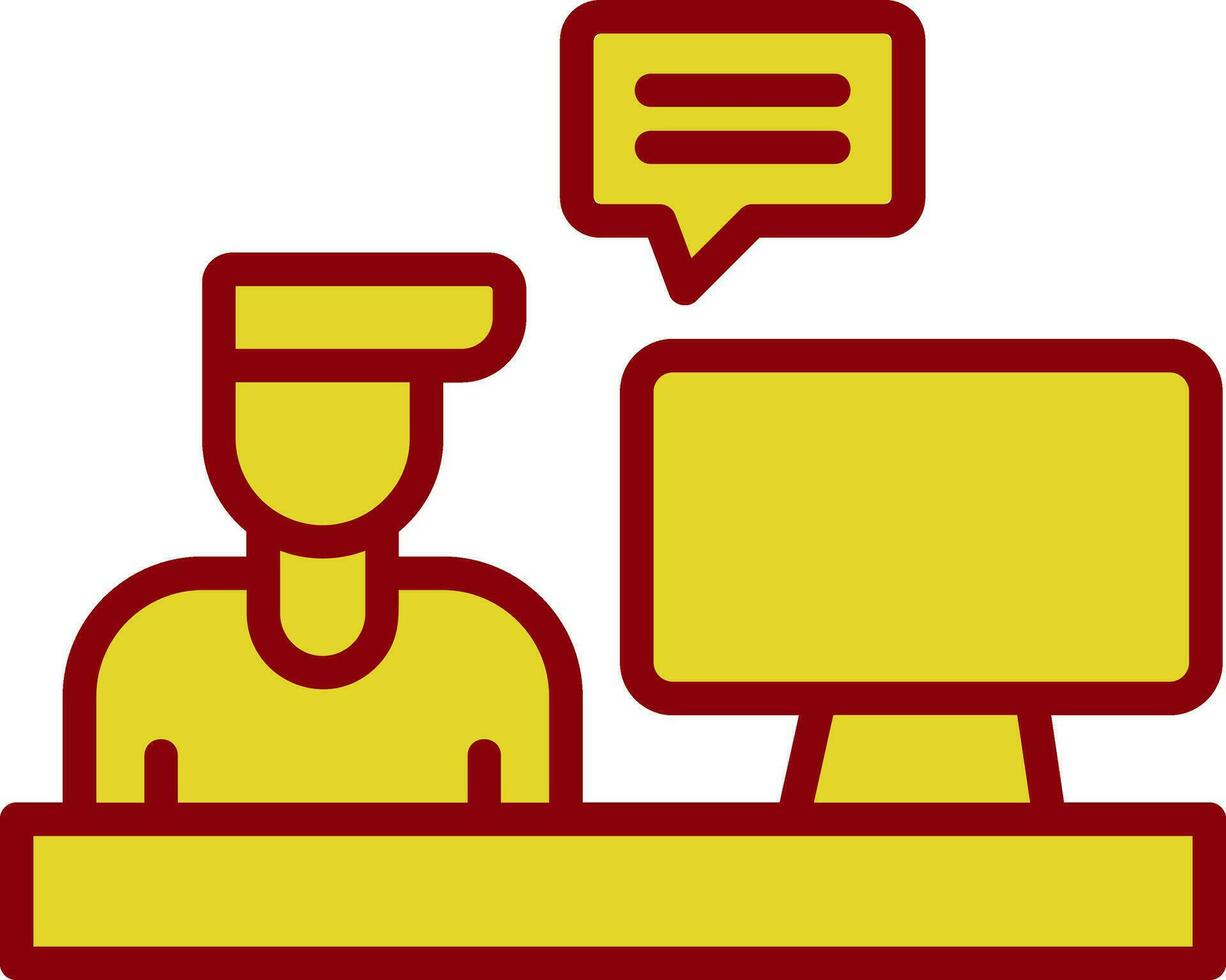 Blogger Vector Icon Design