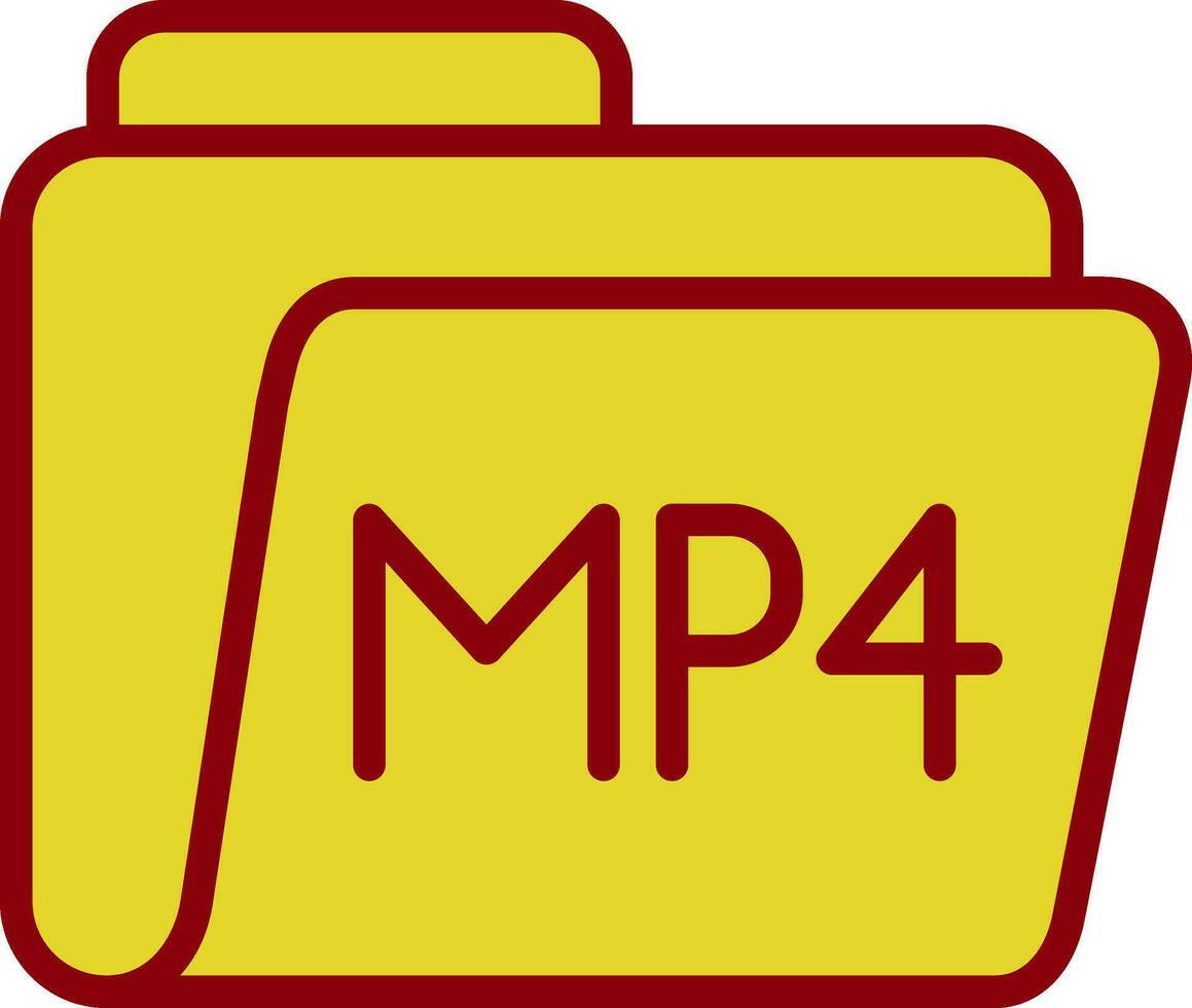 mp4 vector icono diseño