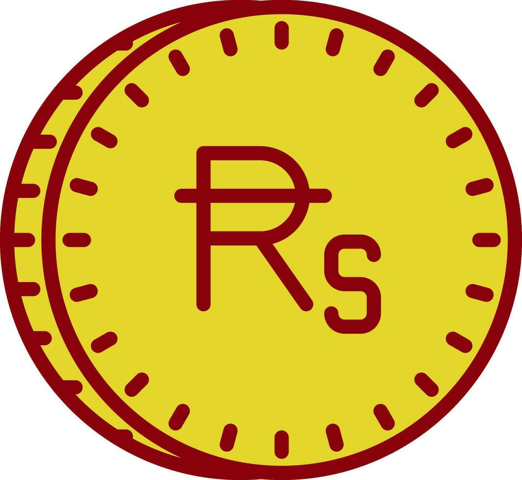 rupia vector icono diseño
